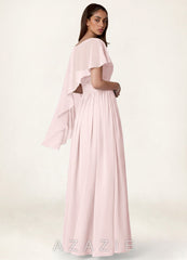 Azazie Matching Color Floral Sheer Chiffon Cape