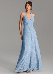 Azazie Nia Powder Blue A-Line Corset Floral Burnout Dress powder_blue