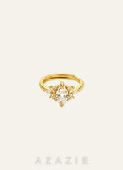 Marquise Zirconia Ring  gold