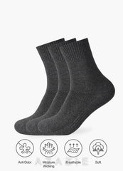 Odor-Resistant Crew Dress Socks