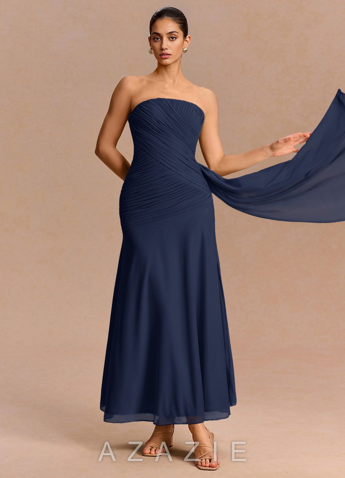 Monet {color} Maxi Dress  navy_#ny134188