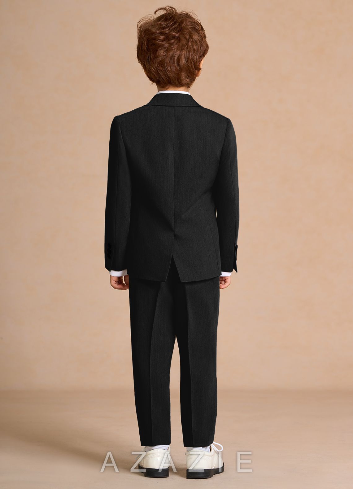 Oliver Black Boys 5-Piece Suit With Bow Tie