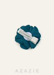 Four-Piece Matching Color Matte Satin Hair Clip Set