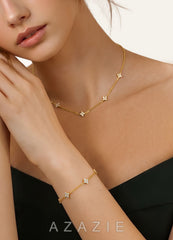 Crystal Flower Jewelry Set