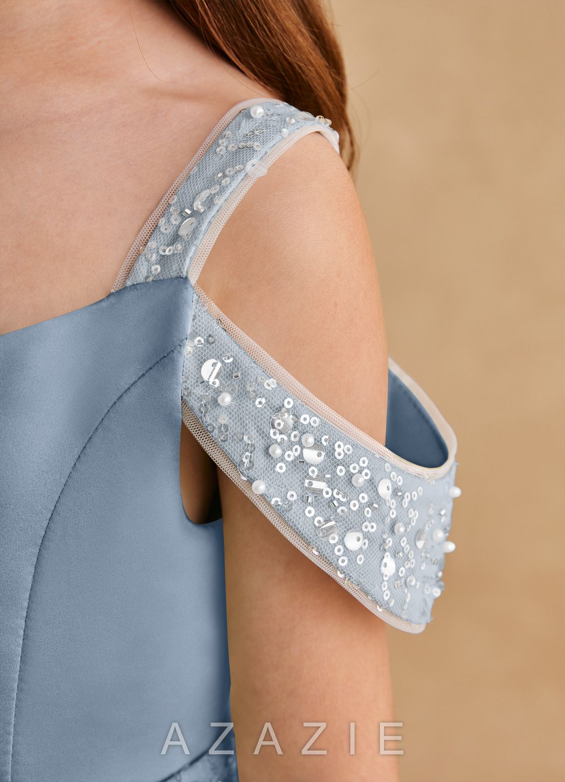 Azazie Jodi Dusty Blue A-Line Matte Satin Dress dusty_blue