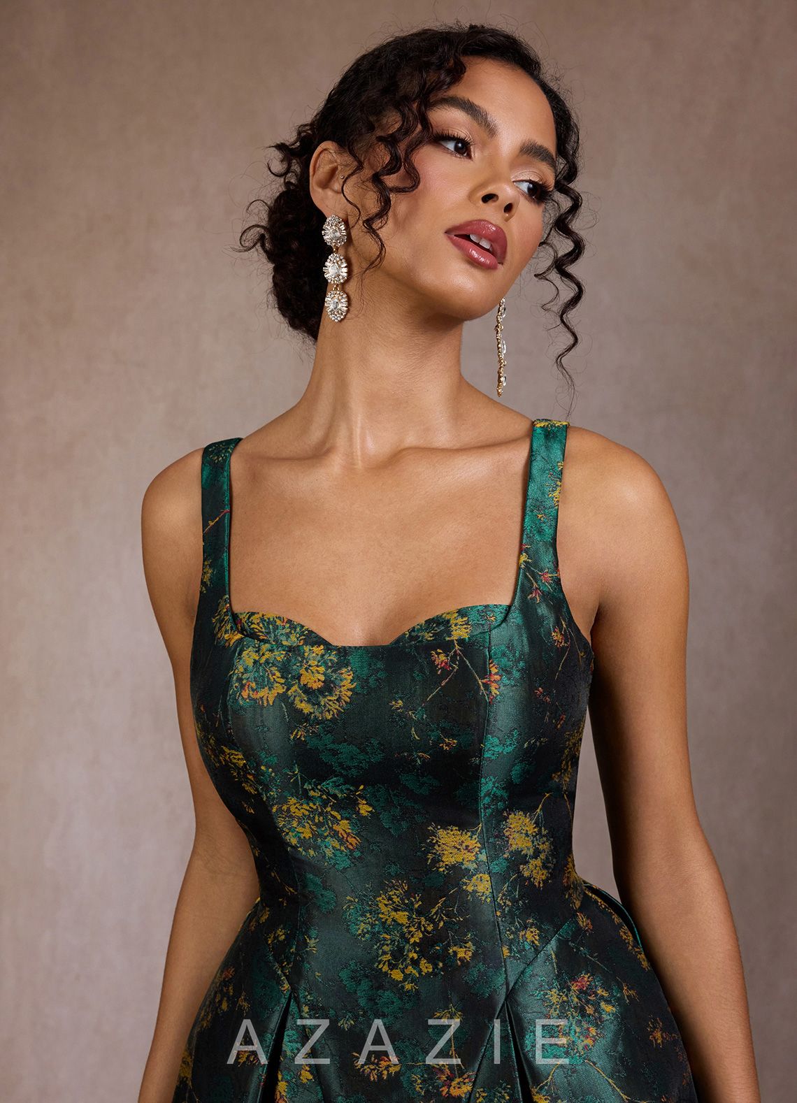 Briena {color} Mini Dress  sp_deep_green_#dg134073
