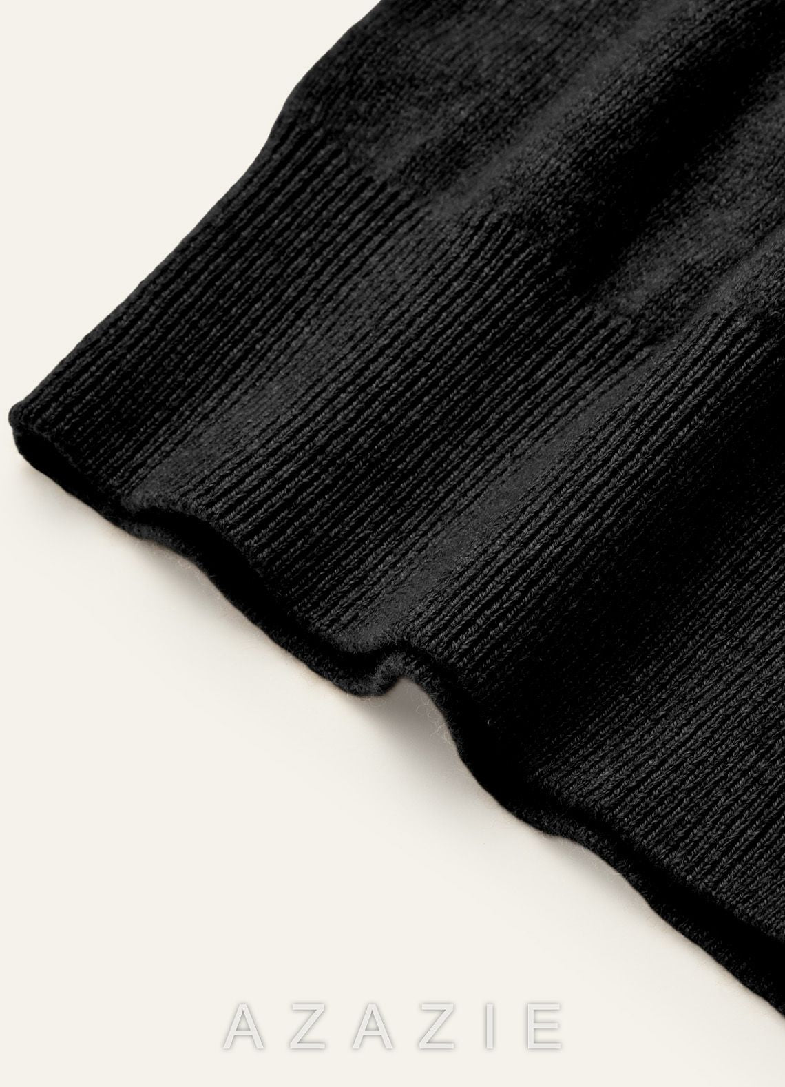 100% Cashmere Cropped Cardigan  black
