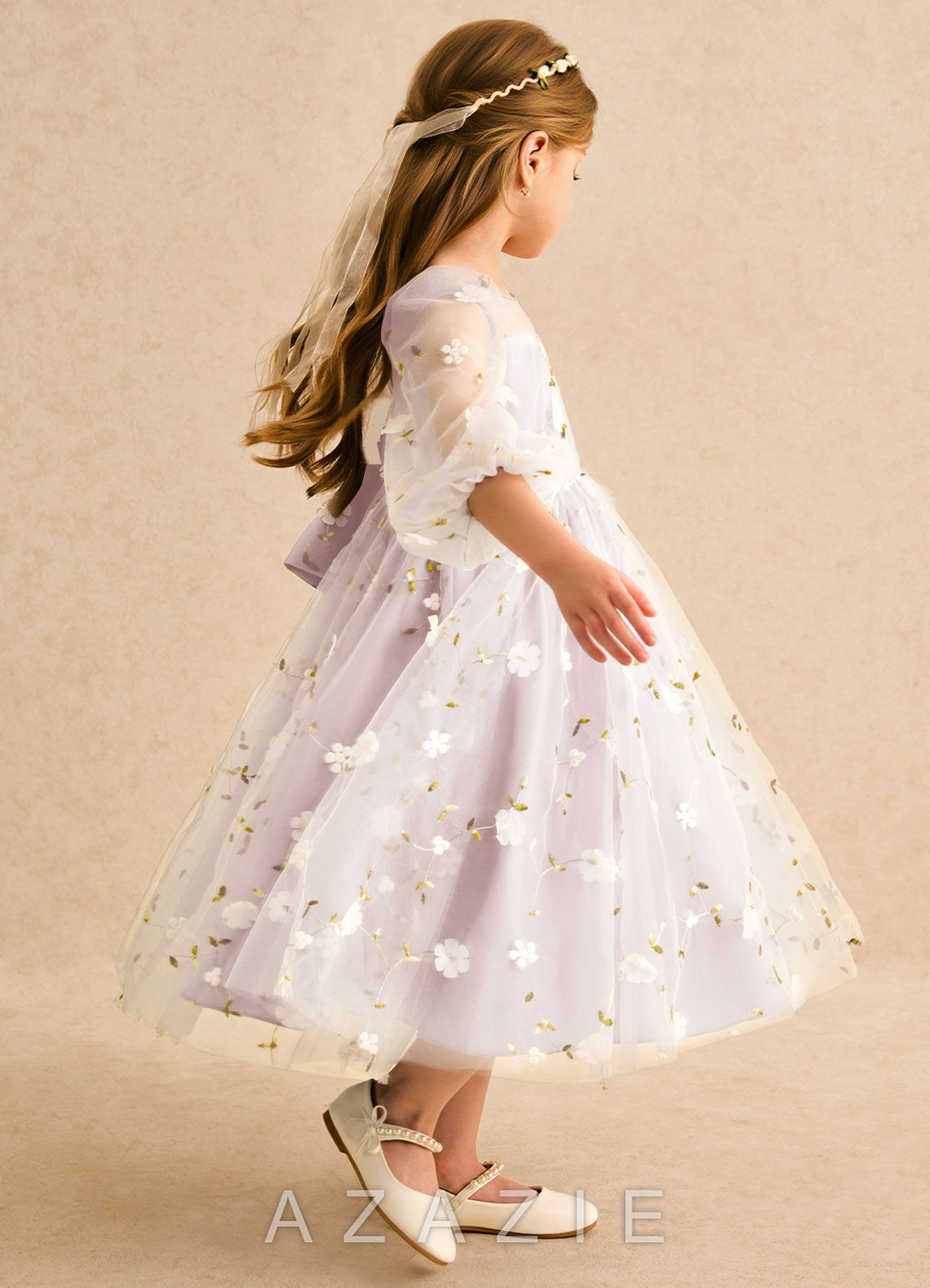 Azazie Elowen Blushing Pink A-Line Sweetheart Neckline Lace Dress blushing_pink