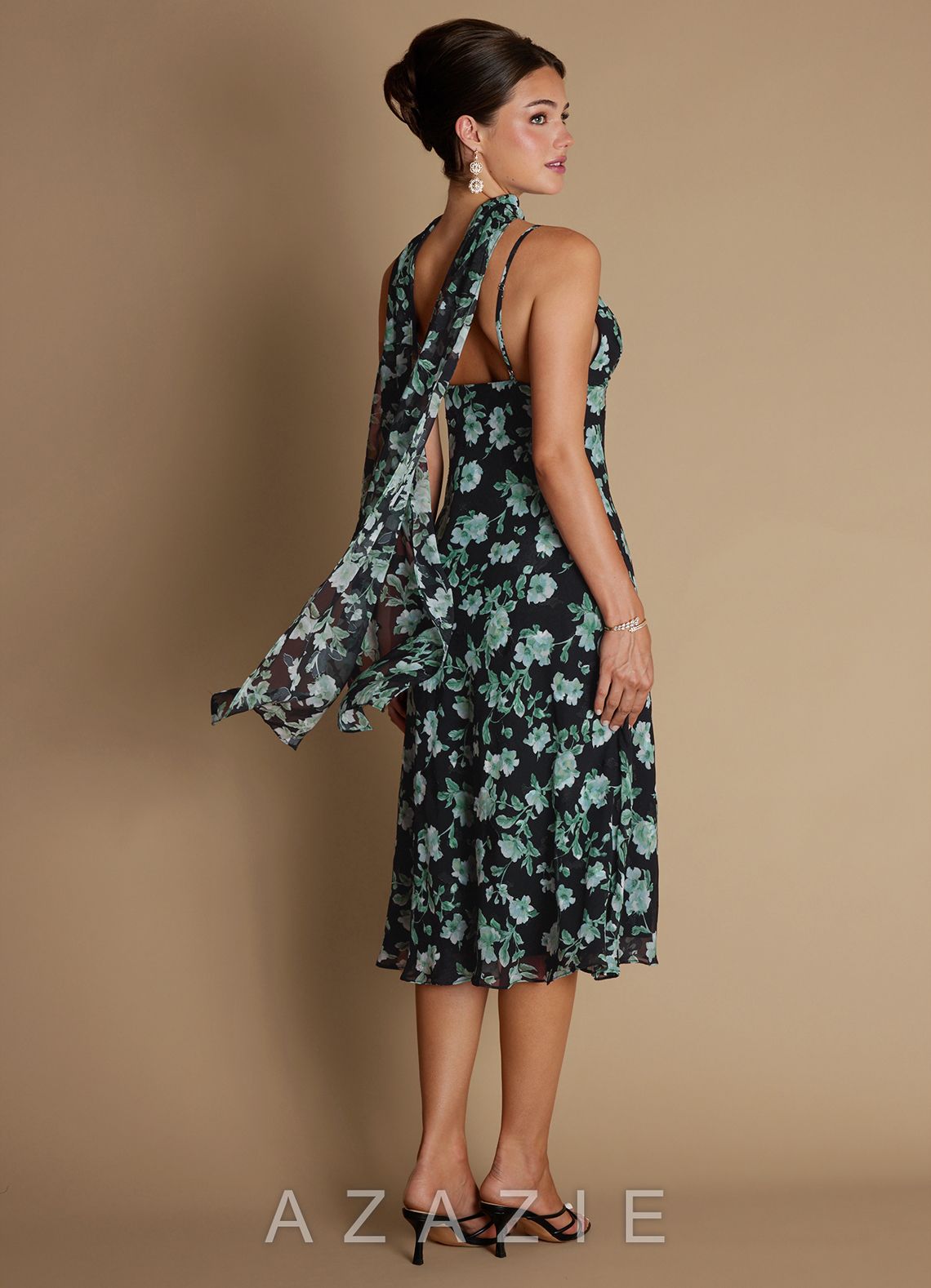 Julia {color} Midi Dress  sp_noir_bloom_#nb134373