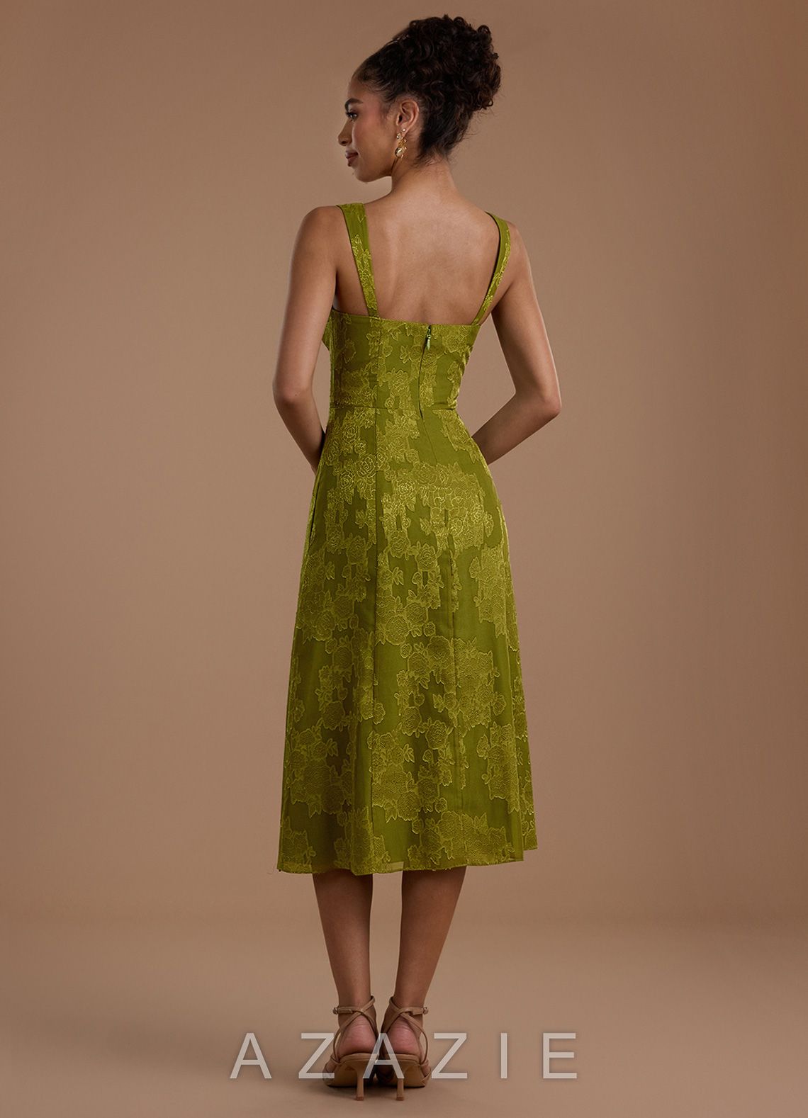 Georgie {color} Midi Dress  sp_lichen_gold_#lg134373