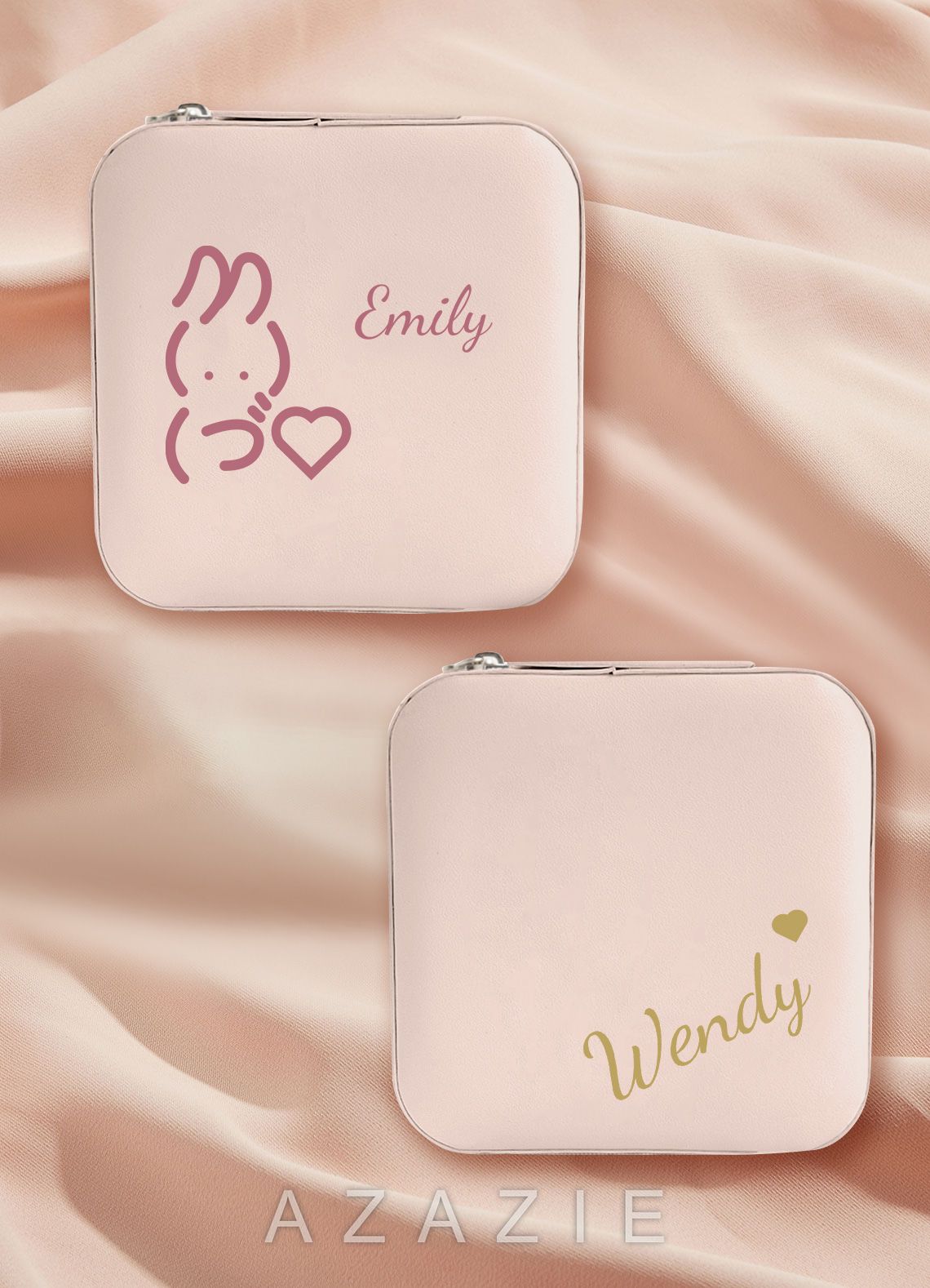 Personalized Jewelry Case  blushing_pink