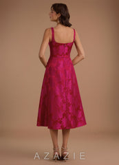 Kaylen {color} Midi Dress  sp_ruby_fuchsia_#rf134452