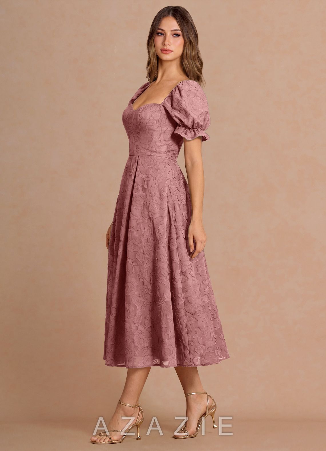 Lanthe {color} Midi Dress  light_pink_#lp134193