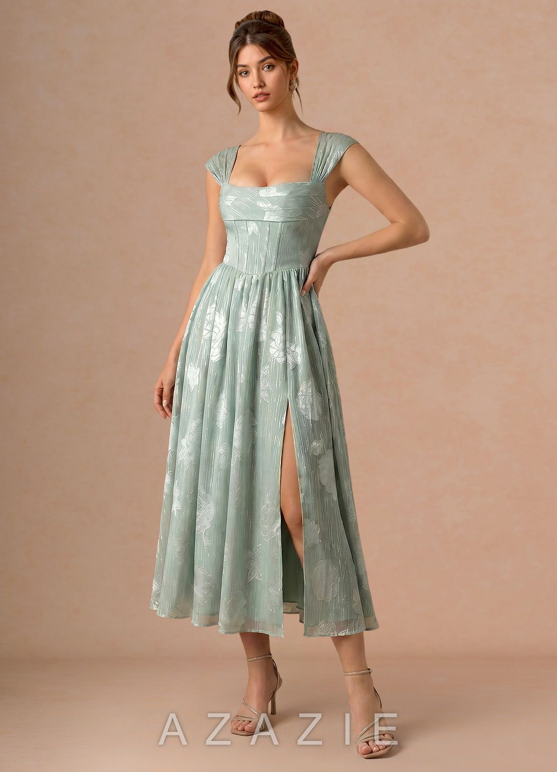 Rio {color} Midi Dress  sp_frosted_sage_#fs134296