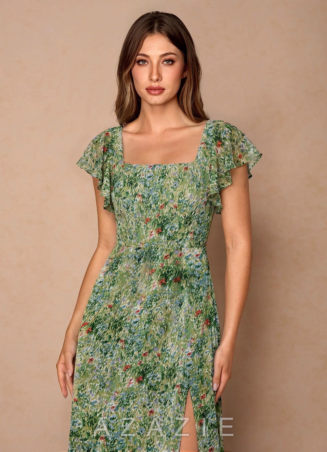 Talia {color} Midi Dress  sp_green_floral_#gf134901