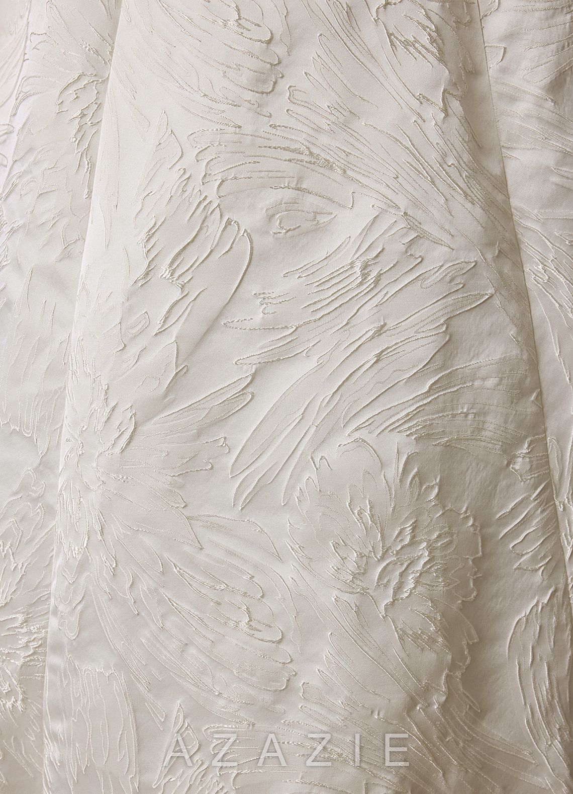 Azazie Selma Antique White A-Line Sweetheart Neckline Jacquard Dress antique_white