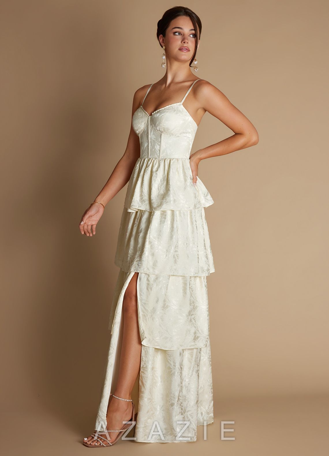 Maddy {color} Maxi Dress  sp_vanilla_cream_#vc134402