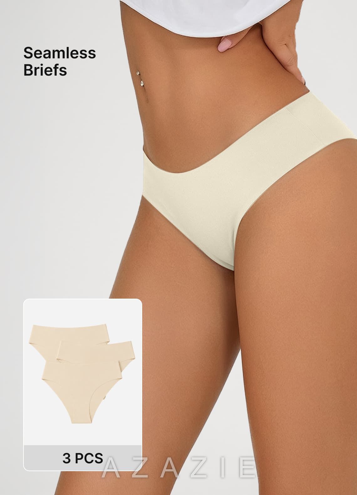 Low Rise Barely-There Seamless Briefs （3pics）