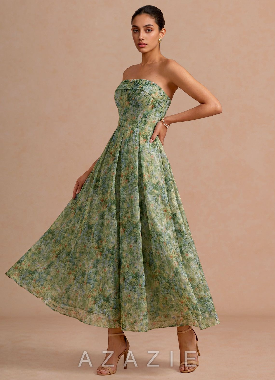 Ysabel {color} Maxi Dress  sp_green_floral_#gf134901