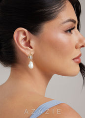 Crystal Baroque Pearl Drop Earrings