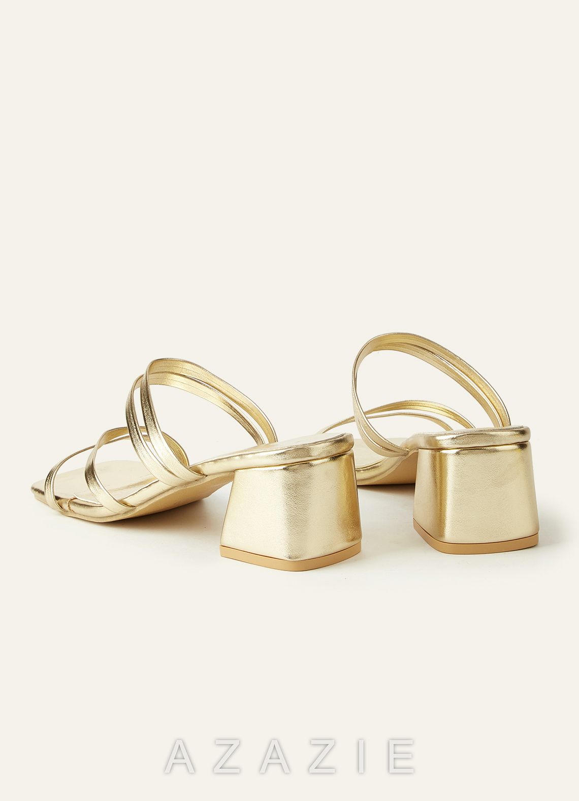 Multi-Way Strappy Block Heel Mule Sandals