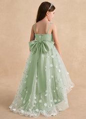 Azazie Celia Dusty Sage A-Line Spaghetti Strap Tulle Dress dusty_sage