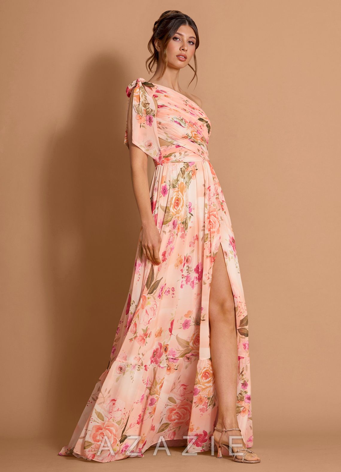 Liliana {color} Maxi Dress  sp_abstract_bouquet_floral_#111401