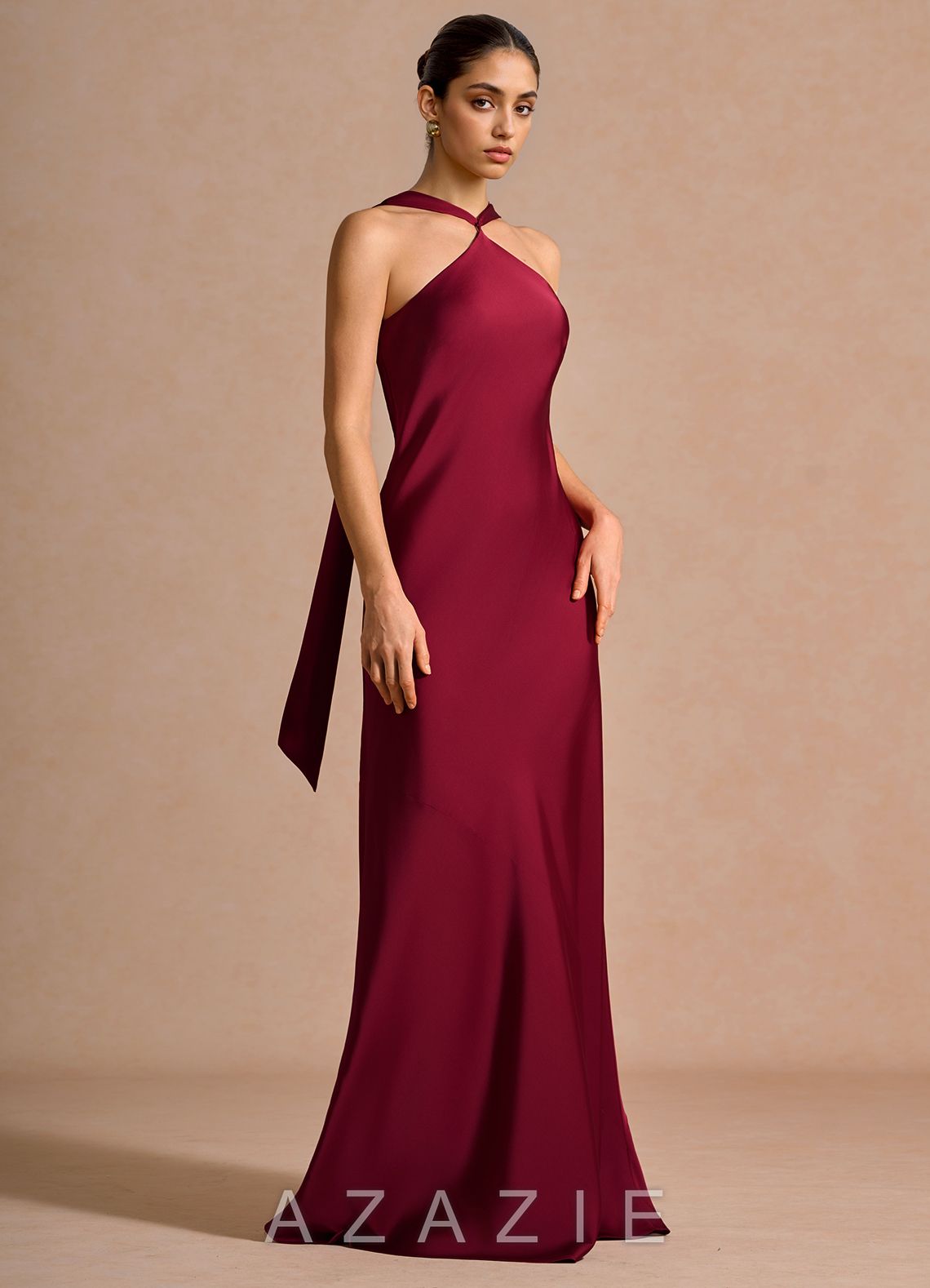 Martina {color} Maxi Dress  sp_merlot_#me134131