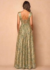 Runa {color} Maxi Dress  sp_green_brown_#gb134753