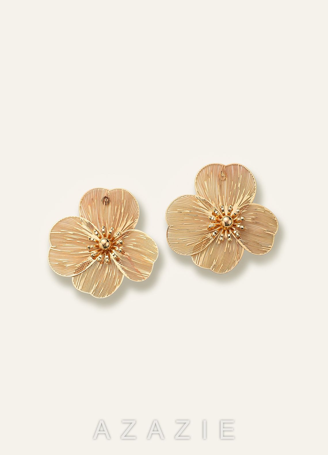 Flower Statement Stud Earrings