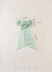 Matching Color Satin Bow Hair Clip