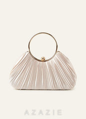 Satin Pleated Handbag