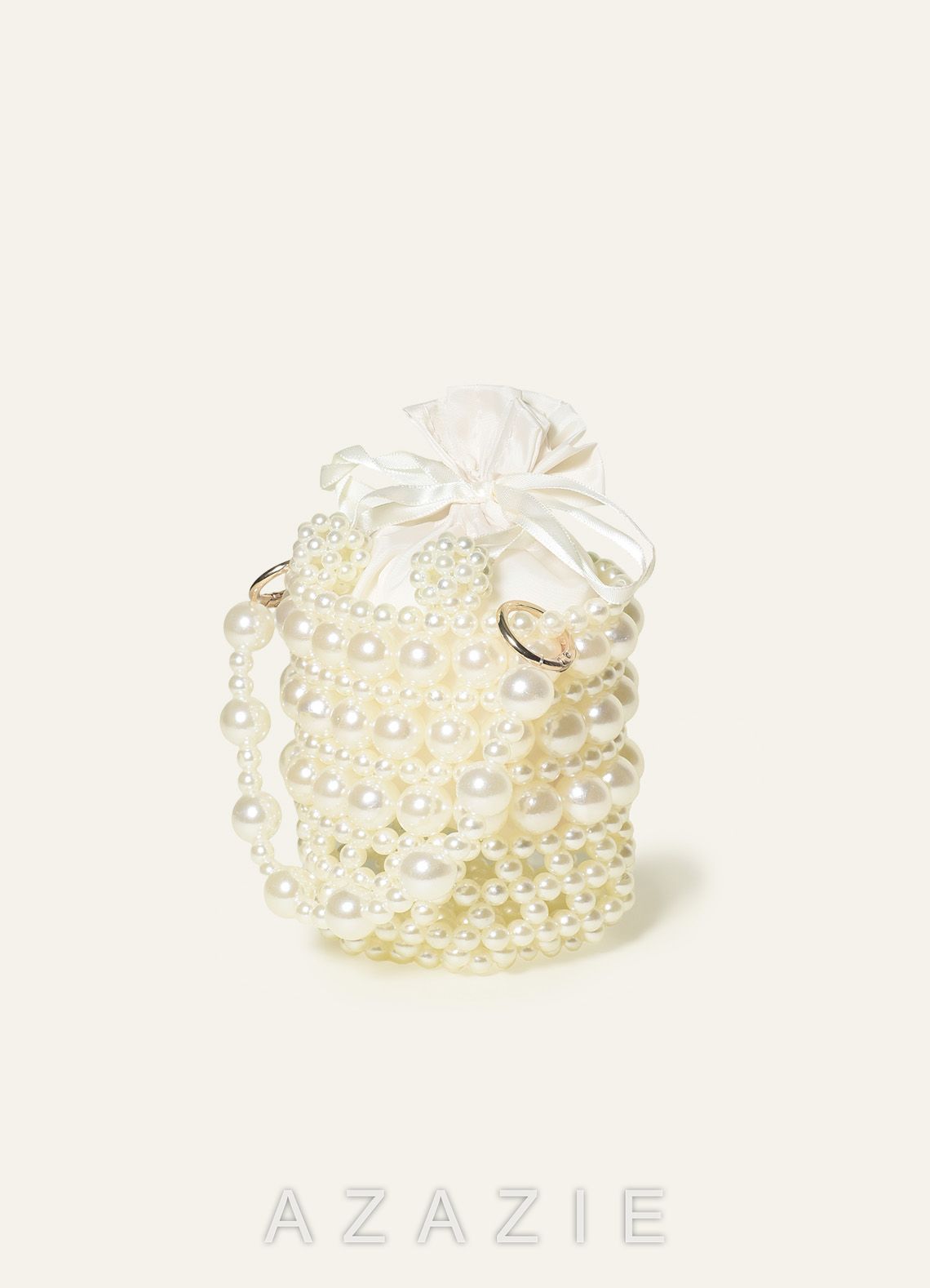 Pearl Bucket Bag with Dual Detachable Straps