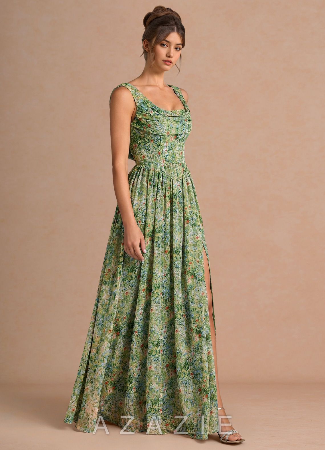Aurore {color} Maxi Dress  sp_green_floral_#gf134901