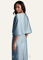 Azazie Matching Color Aleena Stretch Satin Shawl