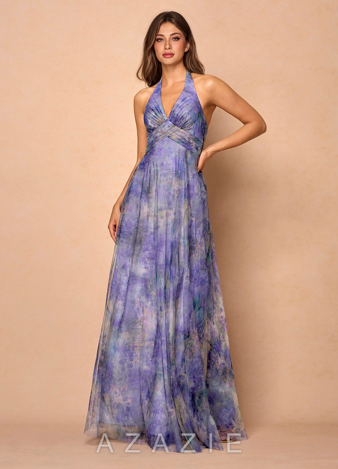 Josee {color} Pleated Maxi Dress  sp_lilac_#lc134700