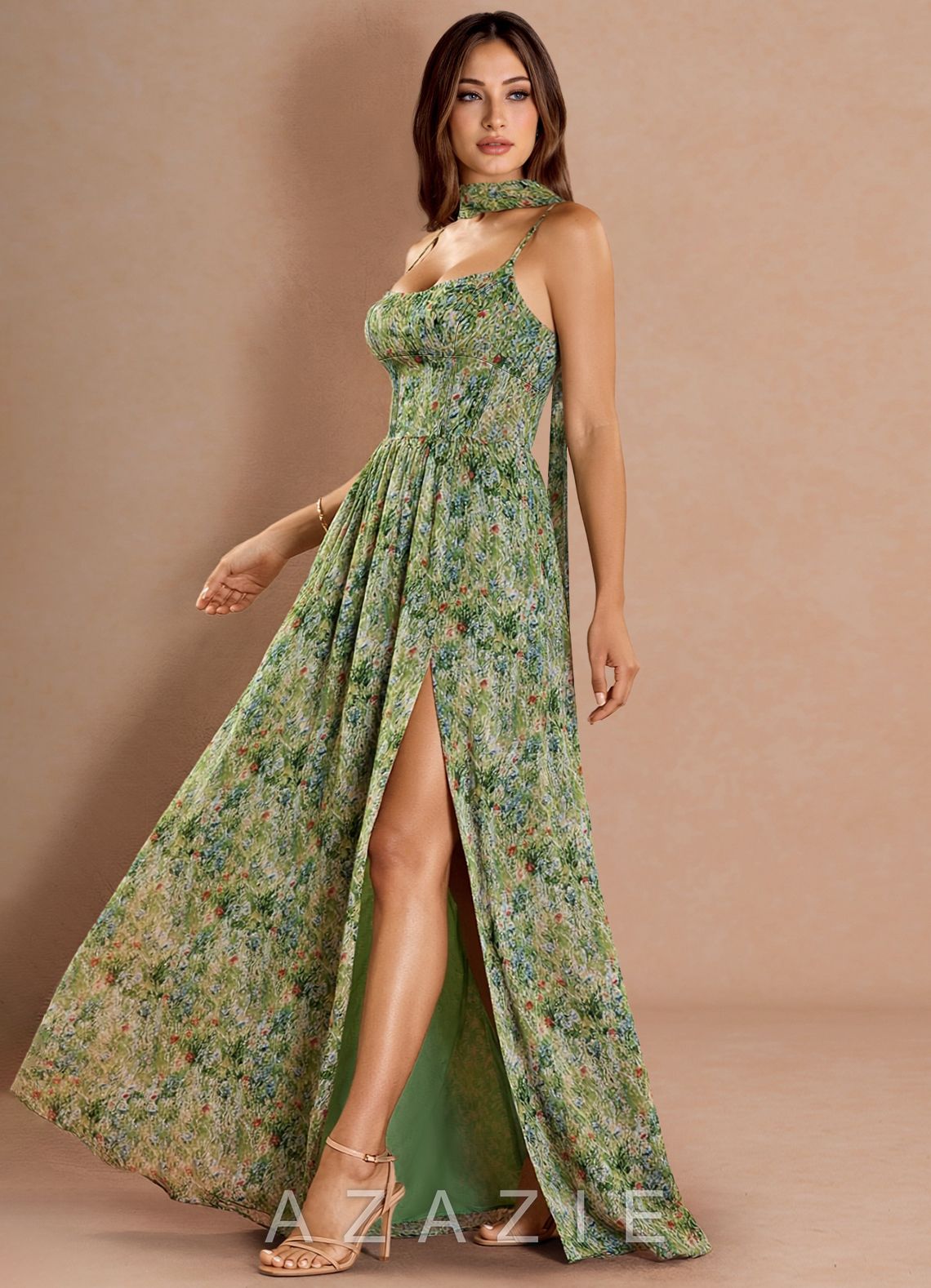Lolla {color} Maxi Dress  sp_green_floral_#gf134901