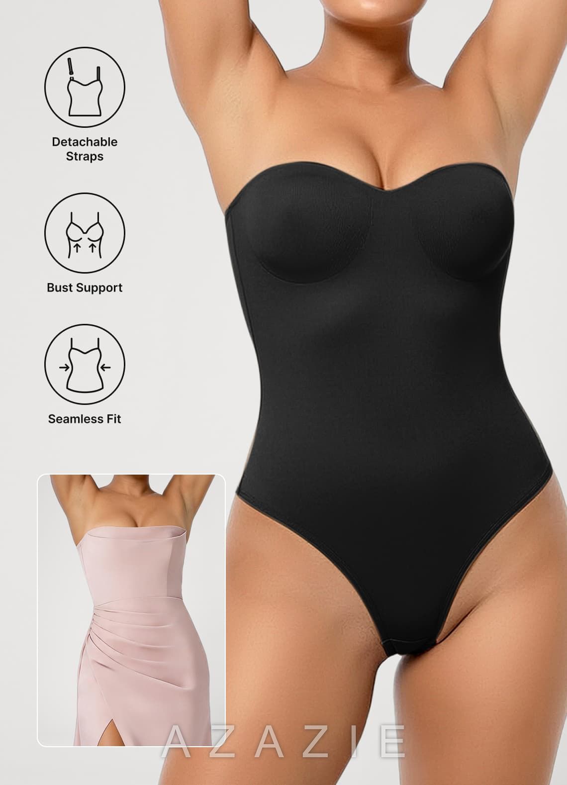 Strapless Invisible Molded Cup Shapewear