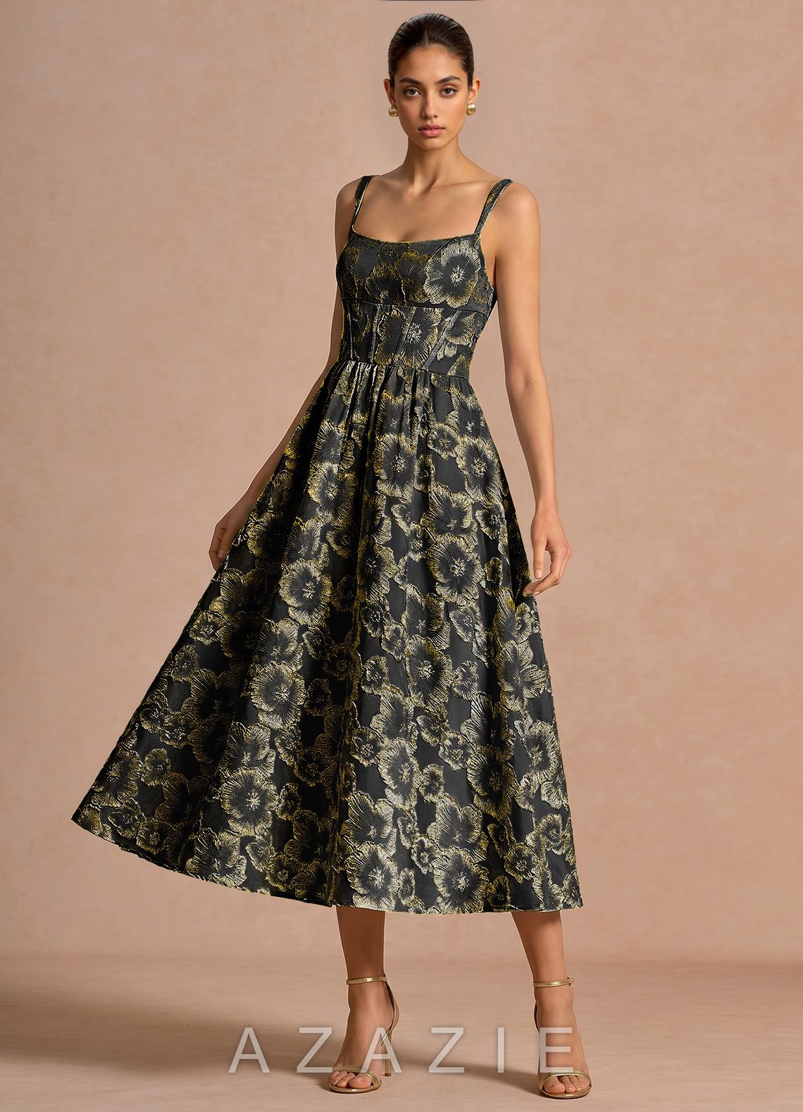 Julietteh {color} Midi Dress  sp_black_#bk13407