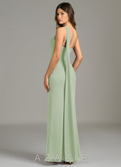 Azazie Juniper Dusty Sage Mermaid One Shoulder Chiffon Dress dusty_sage