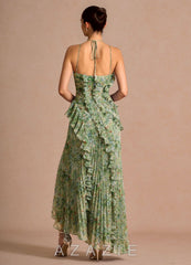 Hatsu {color} Maxi Dress  sp_green_floral_#gf134901