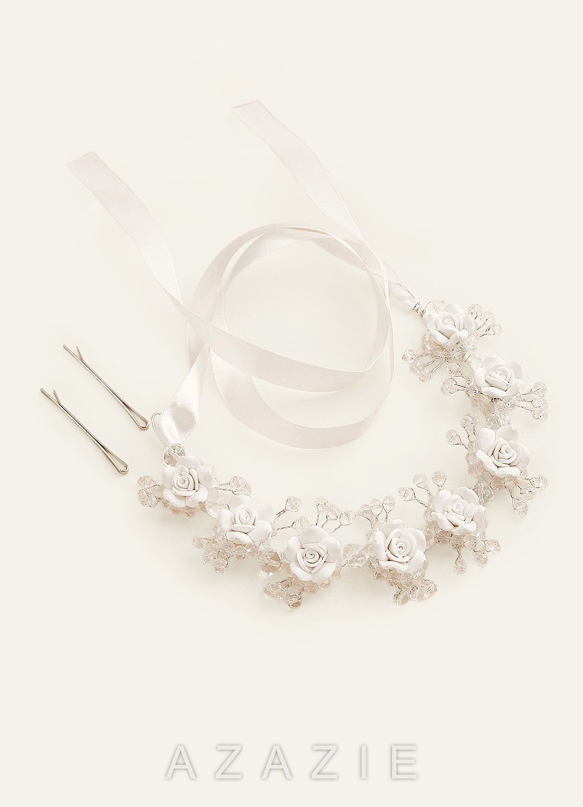3D Floral Flower Girl Headpiece