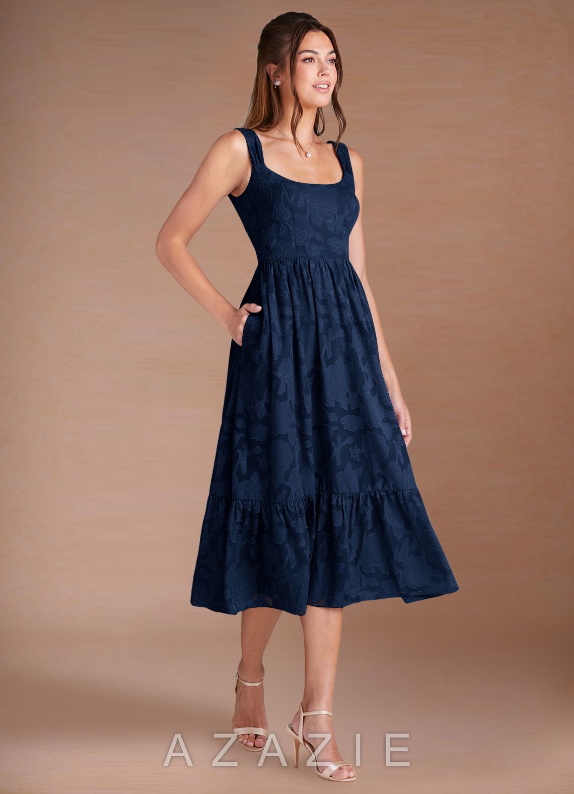 Juliette {color} Midi Dress  navy_#ny134188