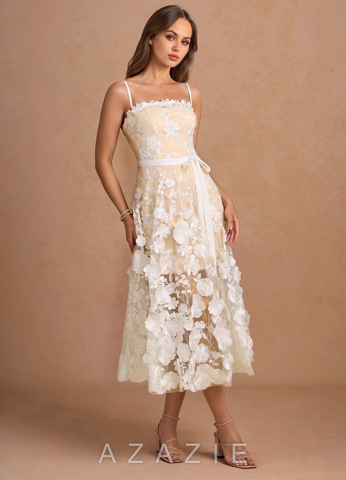 Sherri {color} Floral Midi Dress  sp_white_#w134770