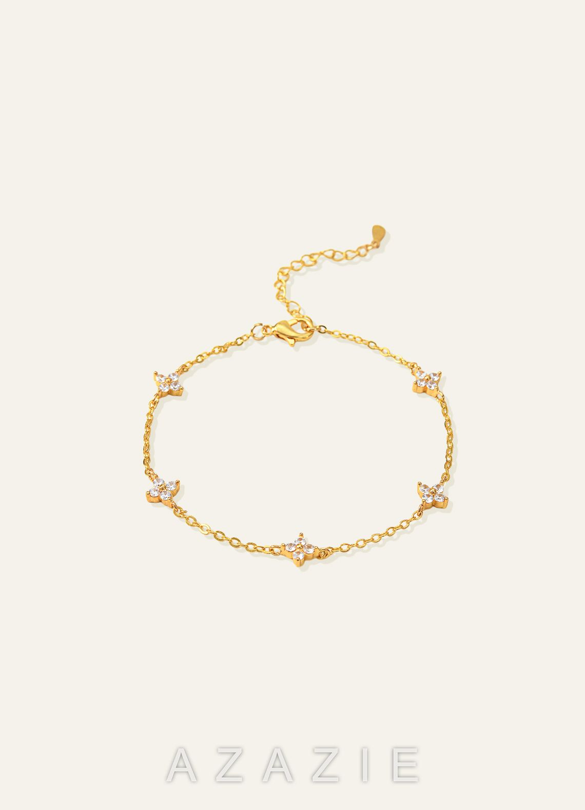 Crystal Flower Jewelry Set