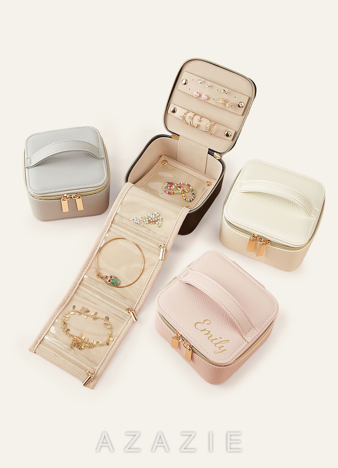 Personalized PU Leather Jewelry Box