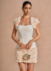 Avenira {color} Mini Dress  sp_cream_#c134392