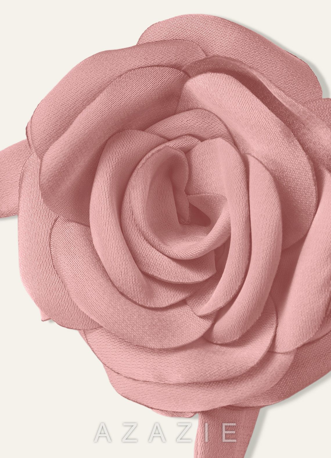Matching Color Chiffon Rose Flower Rope Necklace