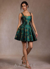 Briena {color} Mini Dress  sp_deep_green_#dg134073