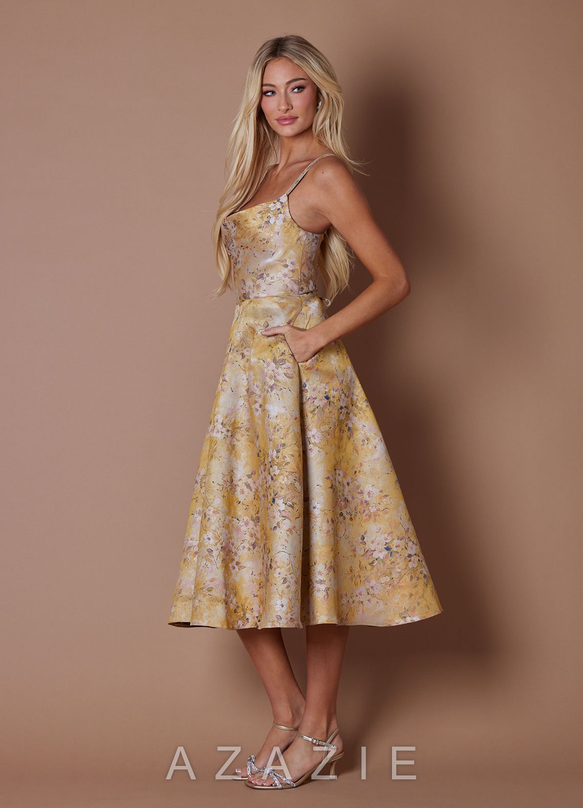 Maggy {color} Midi Dress  sp_vintage_gold_#vg134221